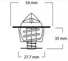วาวล์น้ำ CHEVROLET CAPTIVA 2.0L C140 ปี12-15 ดีเซล / Thermostat / GMแท้