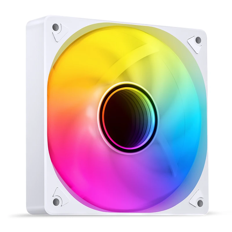 พัดลมเคส Jonsbo SL-120 ARGB 3pin 5V+4pin PWM 120mm. 1500RPM สีขาว