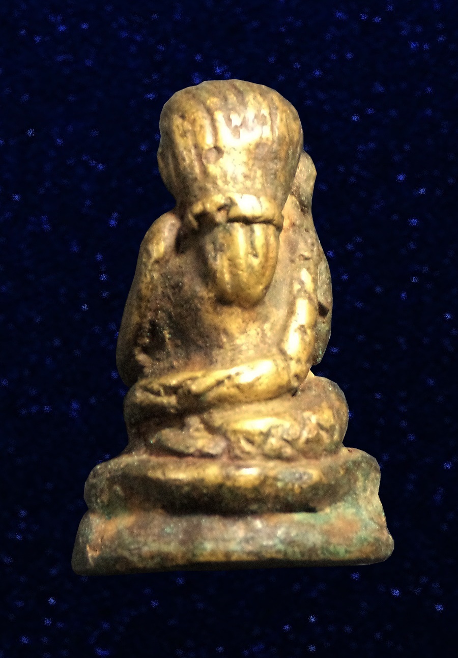 นางกวักเก่าหล่อโบราณ อุดกริ่ง ไม่ทราบที่