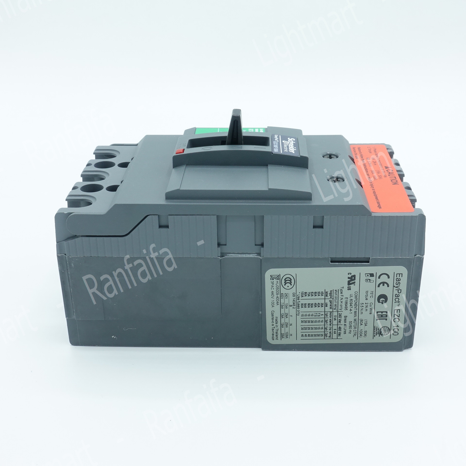 เมนเบรกเกอร์ 3P EZC100F (10kA) Schneider