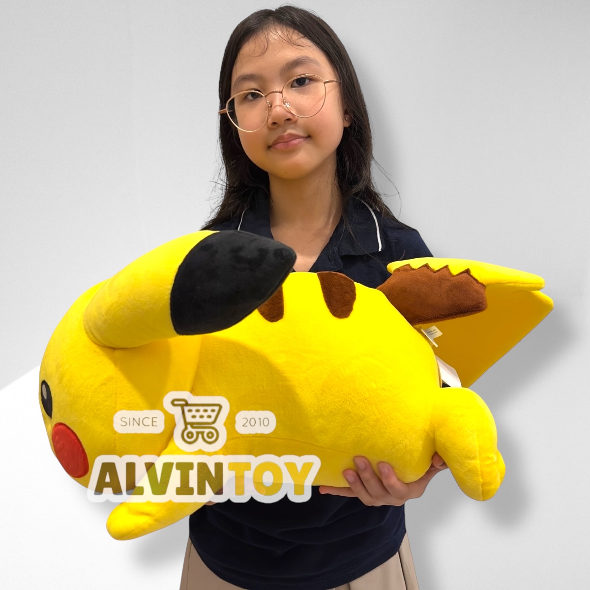 ตุ๊กตา Pikaju - ปิกาจู 16 นิ้ว ท่าหมอบ