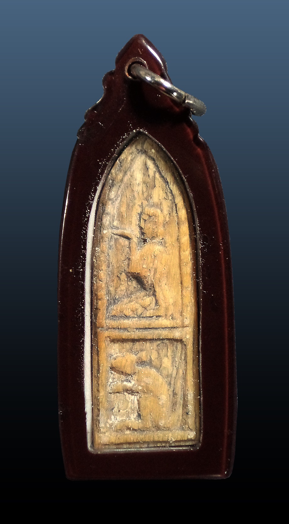 พระประจำวันงาแกะ สามส่วนหลังนางกวัก ปีกระต่าย หลวงพ่อเดิม วัดหนองโพ จ.นครสวรรค์