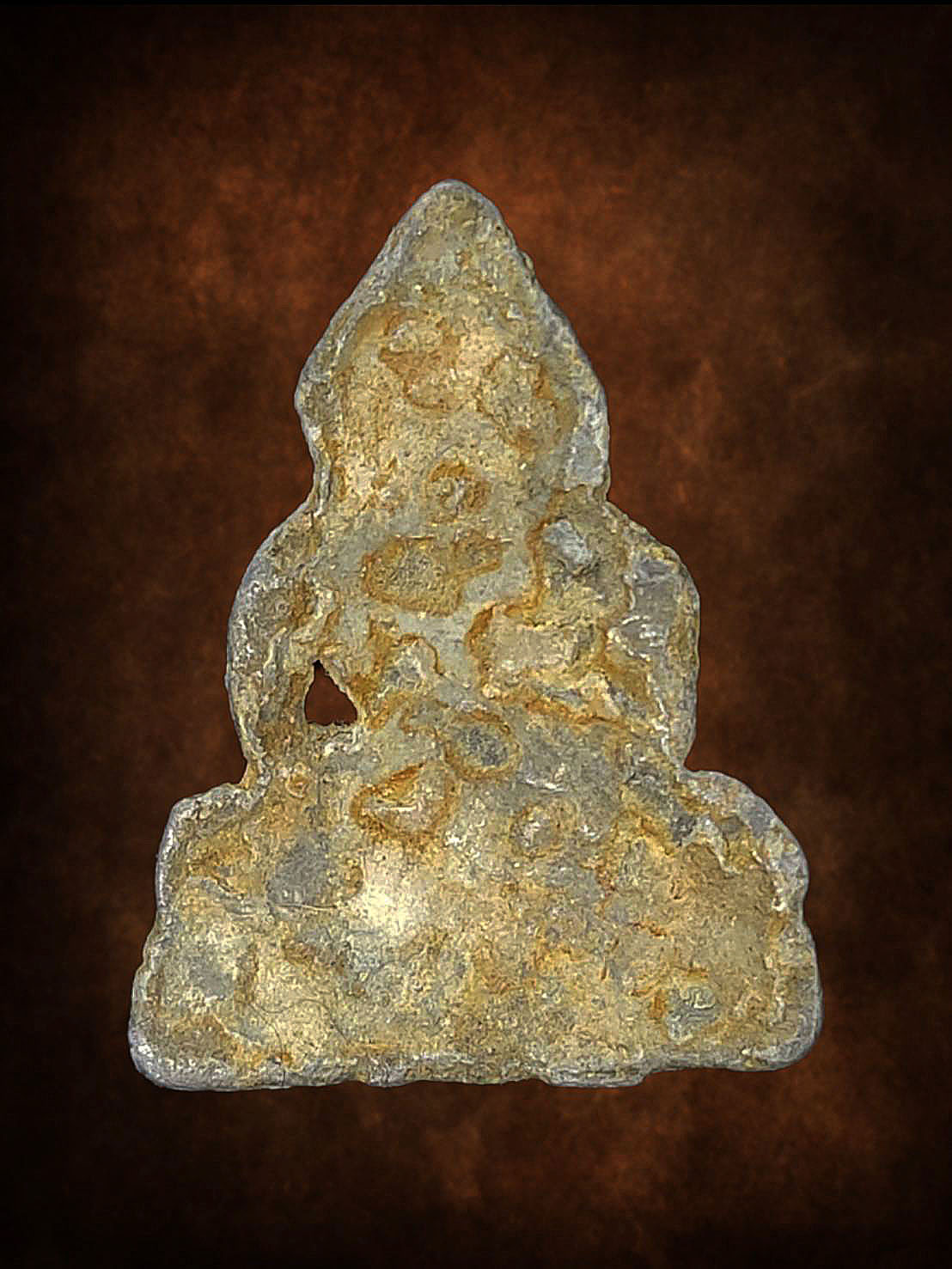 พระพิมพ์หลวงพ่อโต กรุวัดนนทรี อยุธยา เนื้อชินเงิน