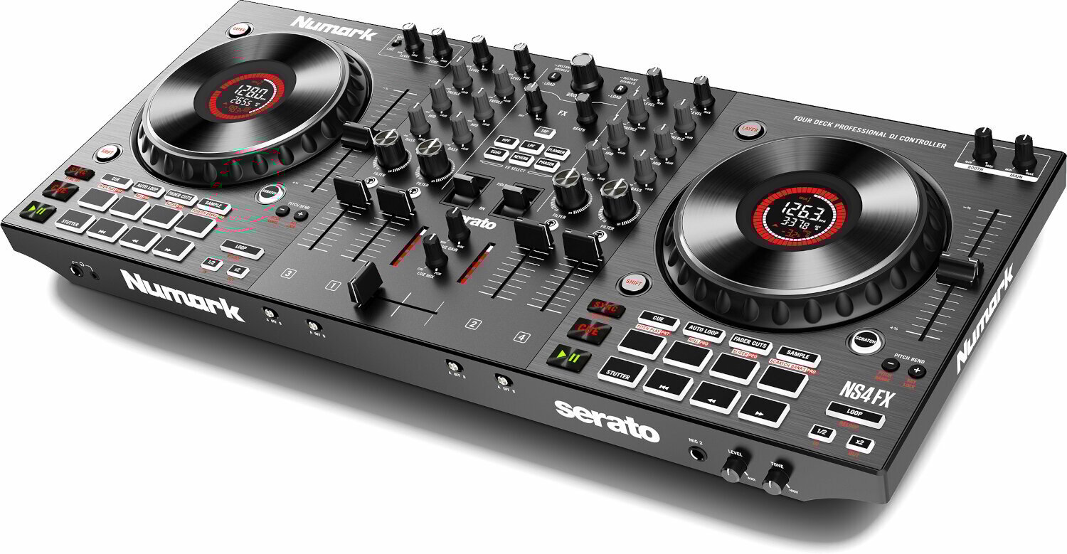 Numark NS4FX & Serato DJ Pro Software *ของแท้รับประกัน 1ปี* 4-Deck DJ Controller, ดีเจ คอนโทรลเลอร์