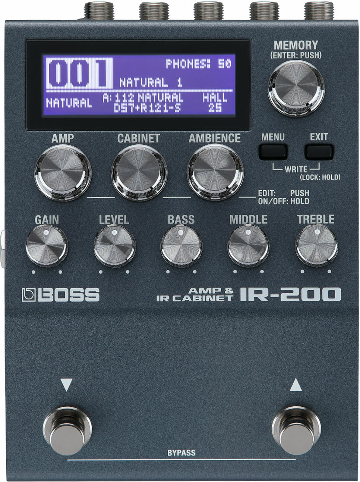 Boss IR-200 *ของแท้รับประกันศูนย์* เอฟเฟคกีต้าร์ / เบส จำลอง Amp & IR Cabinet, 32-bit / 96 kHz