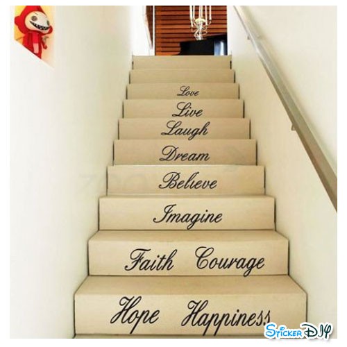 Vinyl wall sticker สติ๊กเกอร์ติดผนัง Love Live HOPE (กว้าง58cm.xสูง156cm.)