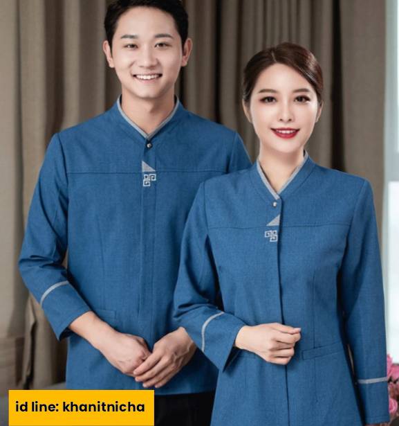 เสื้อแม่บ้าน พ่อบ้าน เบลบอย ชุดพนักงานทำความสะอาด