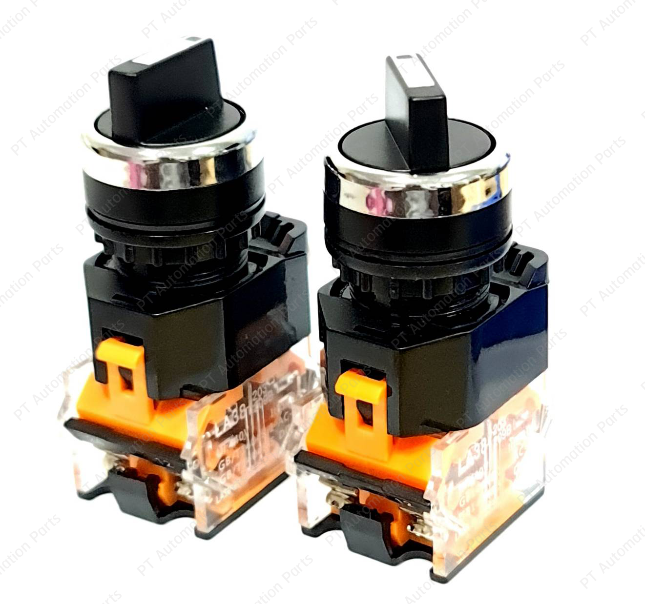 Selector Switch LA38-11X2 LA38-20X3 10A 440V 2-Pisition 3-Pisition ซีเล็คเตอร์สวิตช์ แบบบิดล็อค 2จังหวะ 3จังหวะ ø22mm