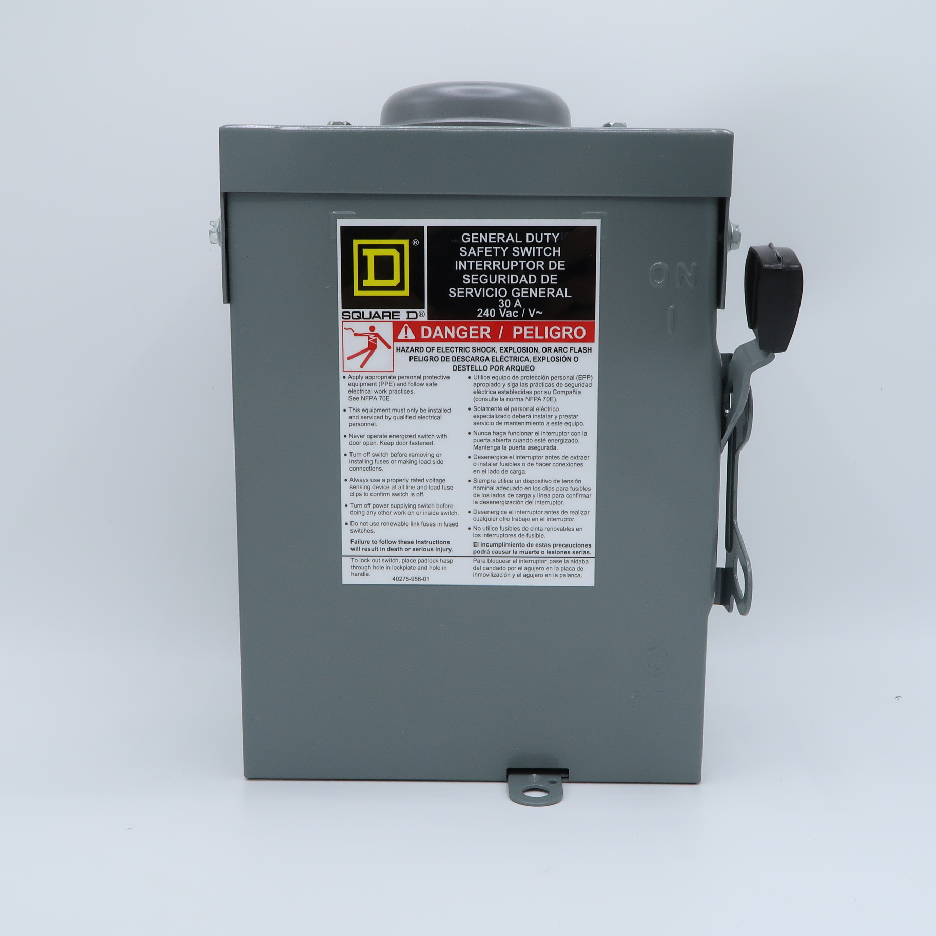 เซฟตี้สวิทซ์ 2P 30A 240V Non-Fuse (กันน้ำ)