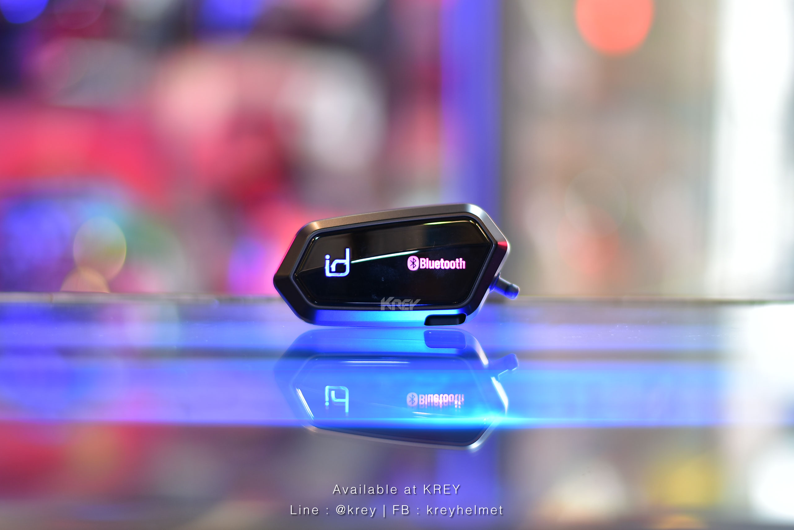 บูลทูธติดหมวก id221 MOTO A2 Pro Black