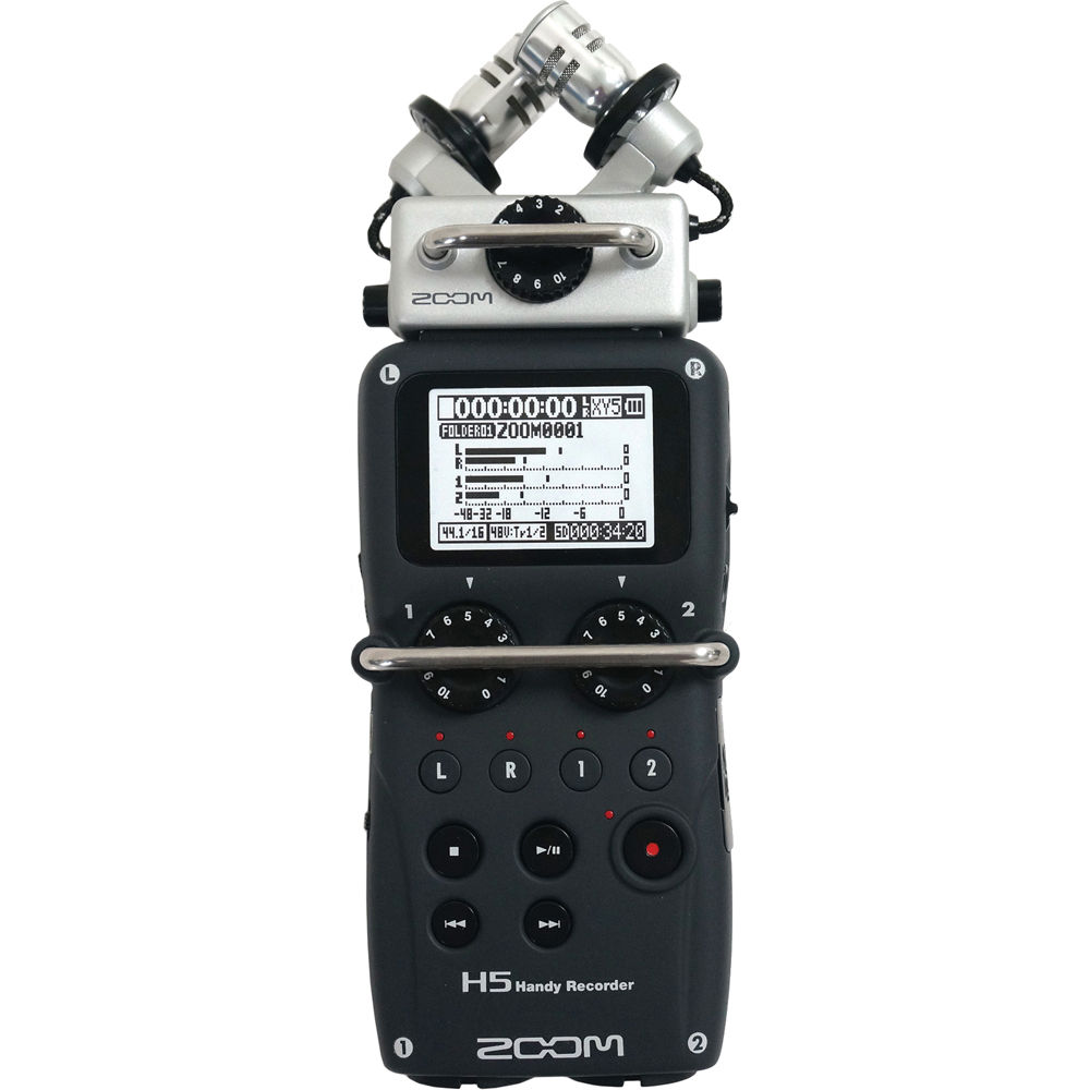 Zoom H5 *ของแท้ประกันศูนย์* เครื่องบันทึกเสียงพกพา, 4-Track Portable Recorder ฟรี!! X/Y Microphone Capsule,Case,Windscreen,USB Cable