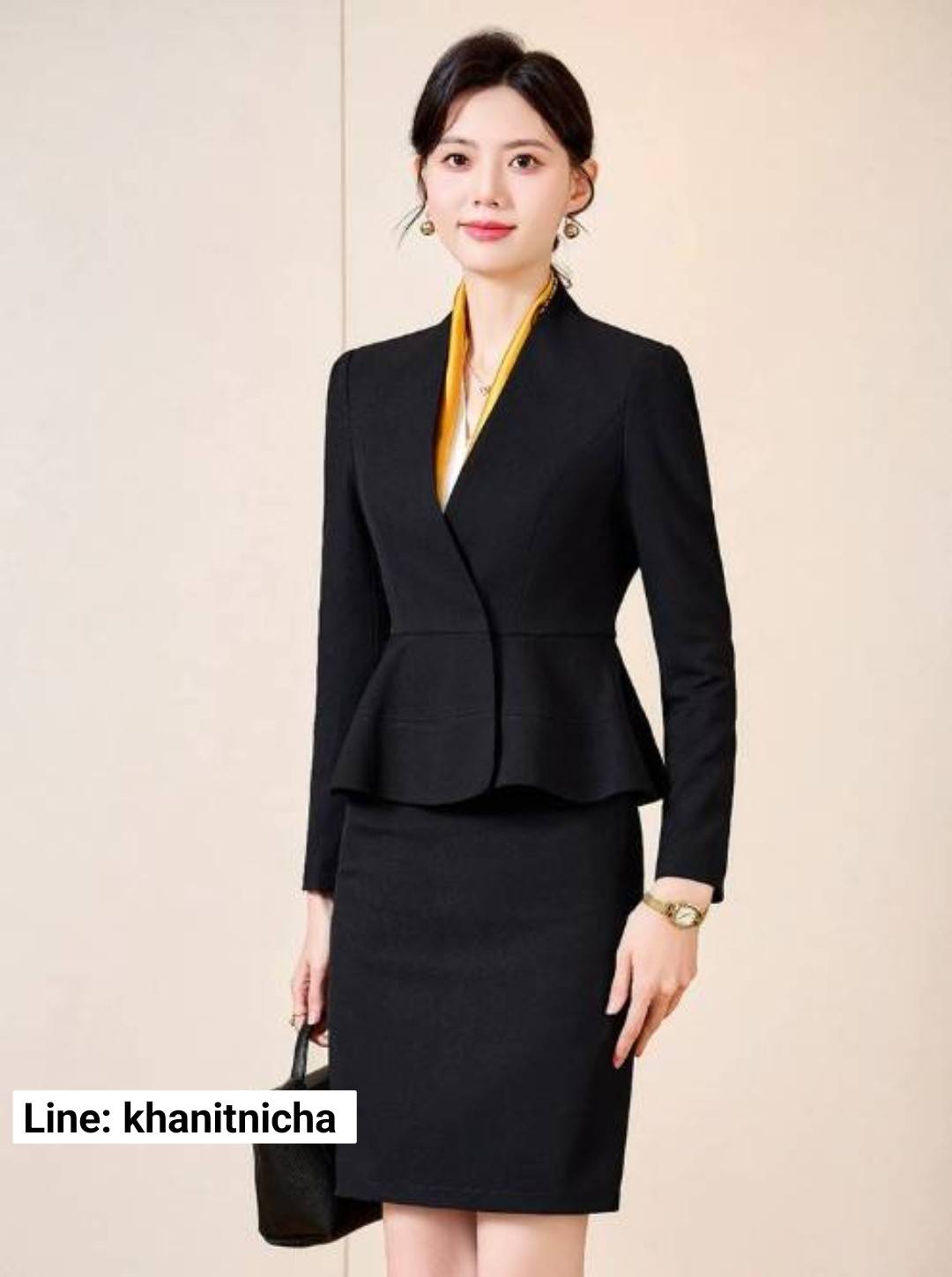 ชุดสูท ชุดพนักงานแผนกต้อนรับโรงแรม ชุดพนักงานร้านขายเครื่องประดับ ชุดพนักงานขาย
