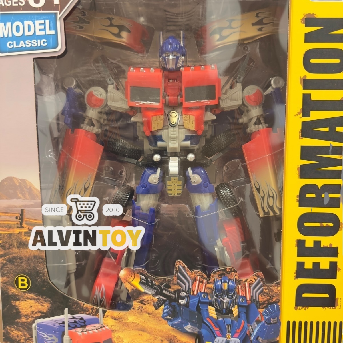 หุ่นยนต์ Optimas Transformer ขนาดความสูง 35 cm. (ตัวใหญ่) ขนาดกล่อง 48x33x15