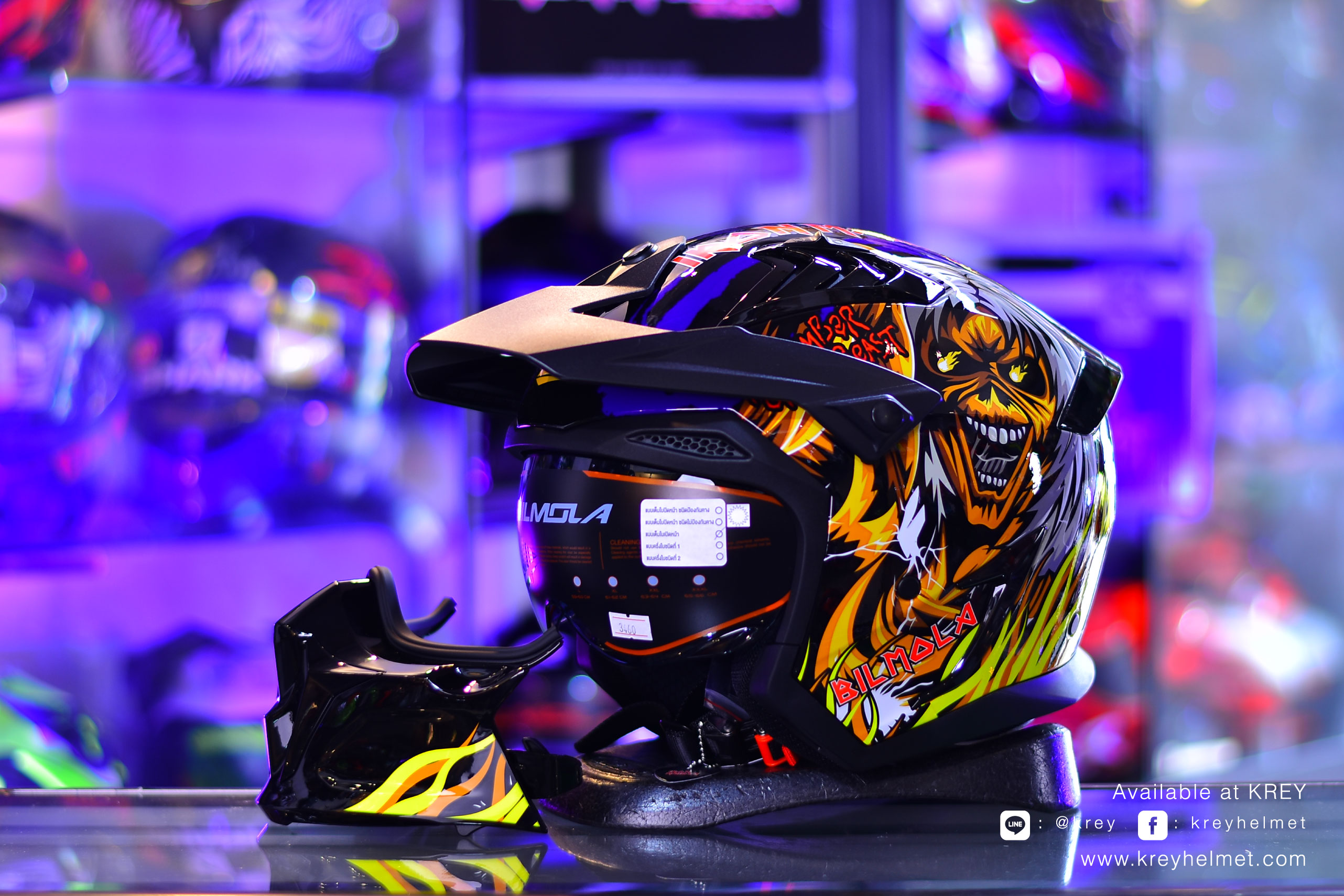 BIlmola model Spiker : THE NUMBER OF THE BEAST Blue