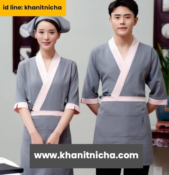 ชุดพนักงานเสริฟ ชุดฟอร์มพนักงานร้านอาหารญี่ปุ่น