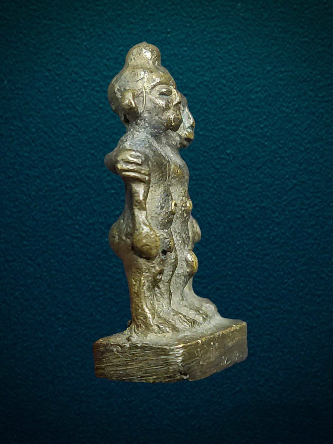 กันหาชาลี หล่อโบราณ เนื้อทองผสม เก่าไม่ทราบที่