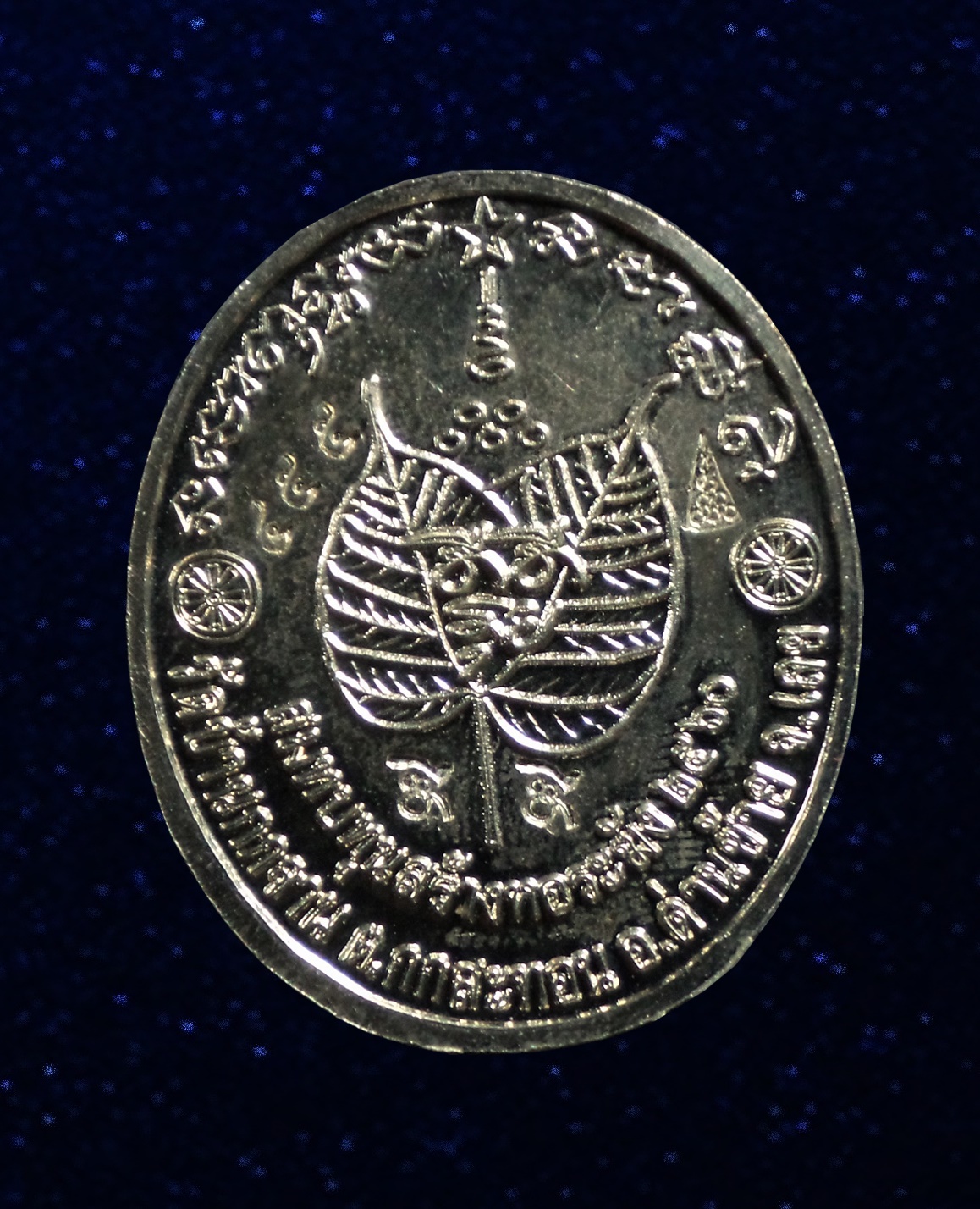 เหรียญสร้างหอระฆัง หลวงปู่สรวง เทวดาเดินดิน ธรรมบันดาล มหาสมปรารถนา วัดบ้านกกจาน จ.เลย 2560