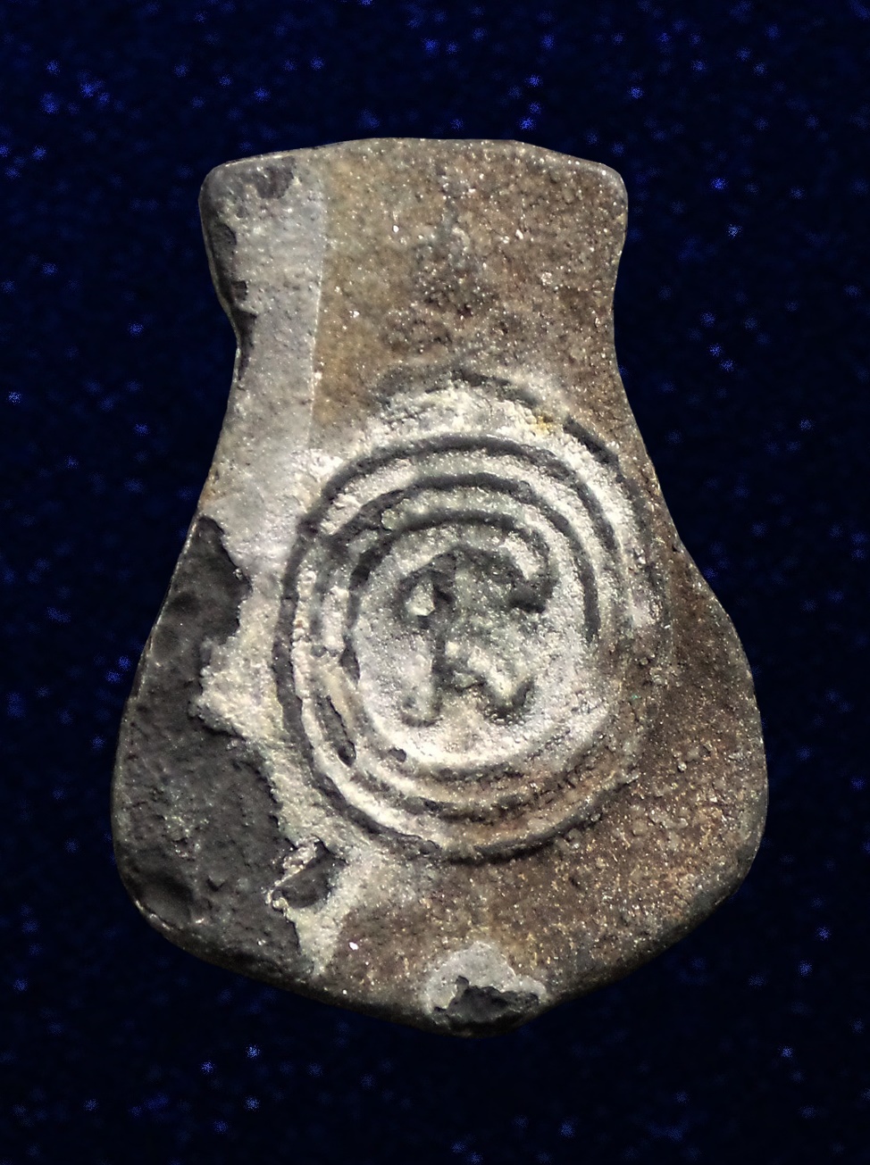 เหรียญหล่อพิมพ์คอน้ำเต้า เนื้อแร่ หลวงพ่อน้อย วัดธรรมศาลา จ.นครปฐม ปี 2498