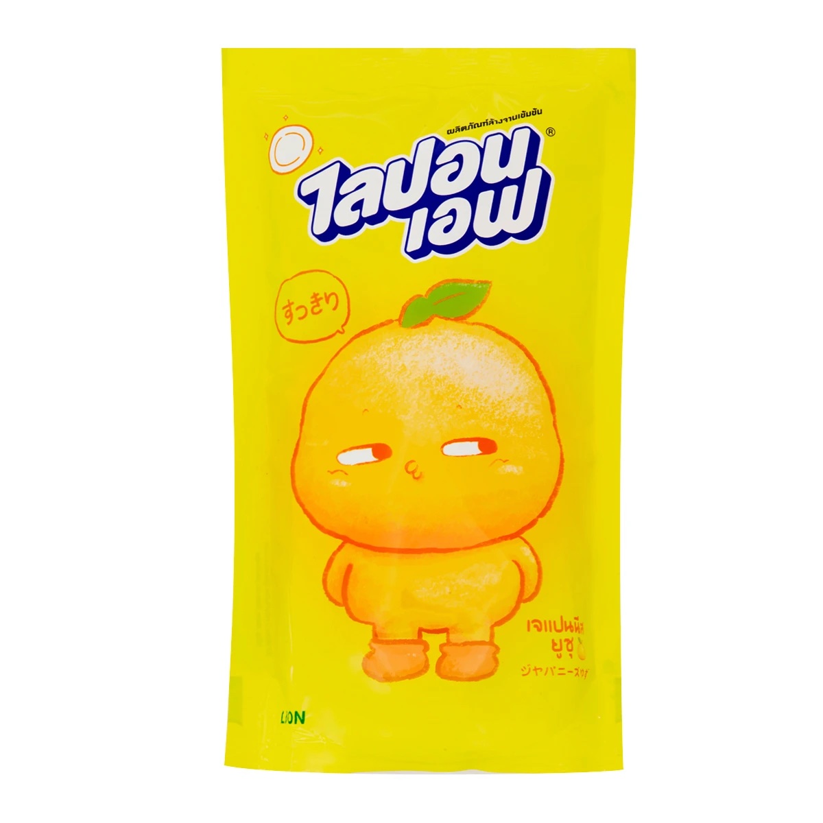 น้ำยาล้างจาน ไลปอนเอฟ เจแปนนีส ยูสุ ถุง เหลือง 500 มล.