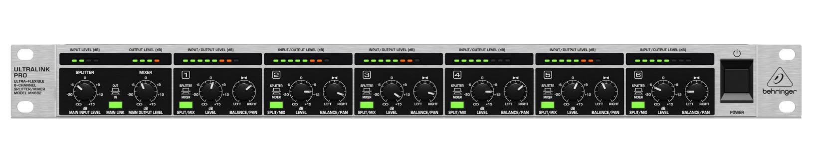 Behringer MX882 *ของแท้รับประกัน 1ปี* 8-channel Mixer/Splitter with XLR and 1/4" Inputs and Outputs