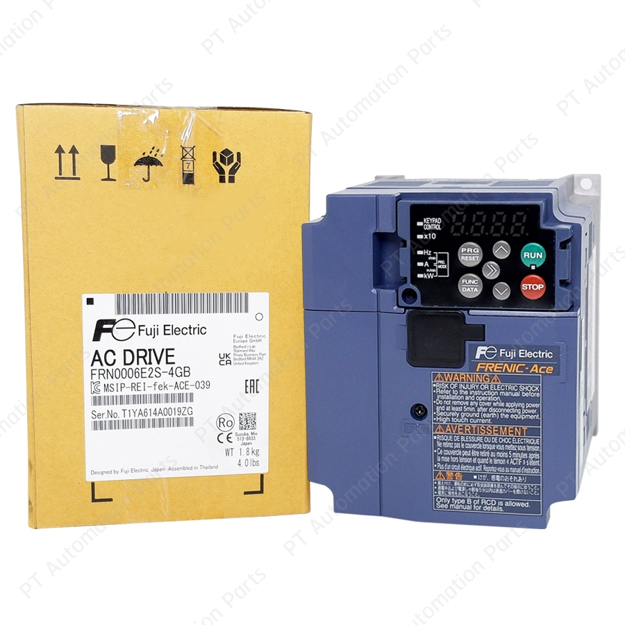 FUJI Electric FRN0006E2S-4GB AC Drive Inverter 1.5KW 2HP Input 3-Phase 380-480V Output 3-Phase 380-480V 1-500Hz FRENIC-ACE อินเวอร์เตอร์ ฟูจิ เครื่องควบคุมความเร็วรอบมอเตอร์ 2แรงม้า