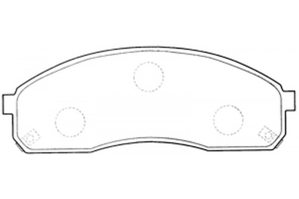ผ้าดิสเบรคหน้า KIA CARNIVAL V6 (รุ่น 2ลูกสูบ) / เกีย คานิวาล