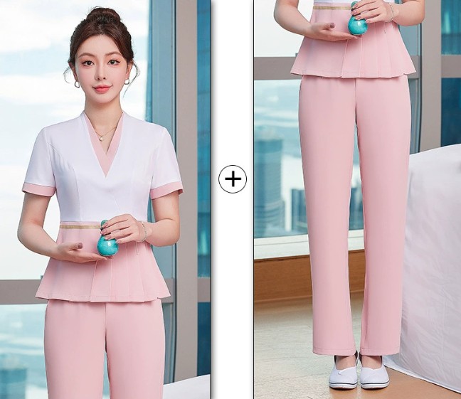 ชุดพนักงานนวดสปา ชุดสปา ชุดพนักงานเสริมสวยซาวน่า ชุดคลินิกความงาม