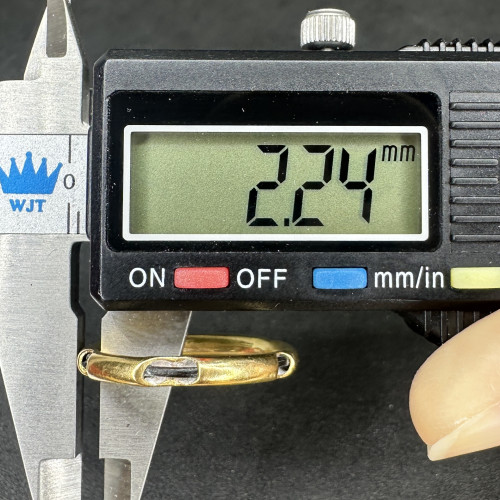 รหัส 63421 แหวน หางช้าง รอบวง ทอง90 ขนาด 58 นน. 1.95 g