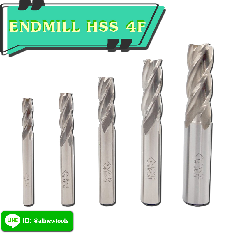 ENDMILL HSS 4F