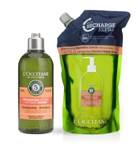 L'Occitane Intensive Repair Shampoo Eco-Refill Bundle ป้าย King