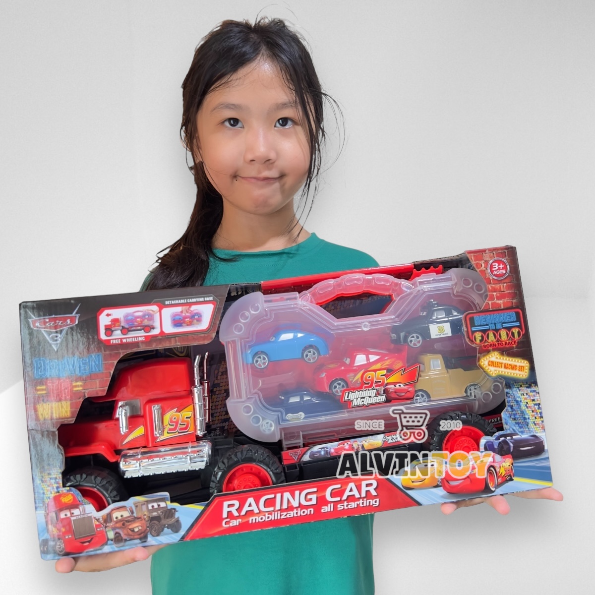 Container Truck Cars 3 - รถแมคควีน รถพ่วง ชุด 6 คัน