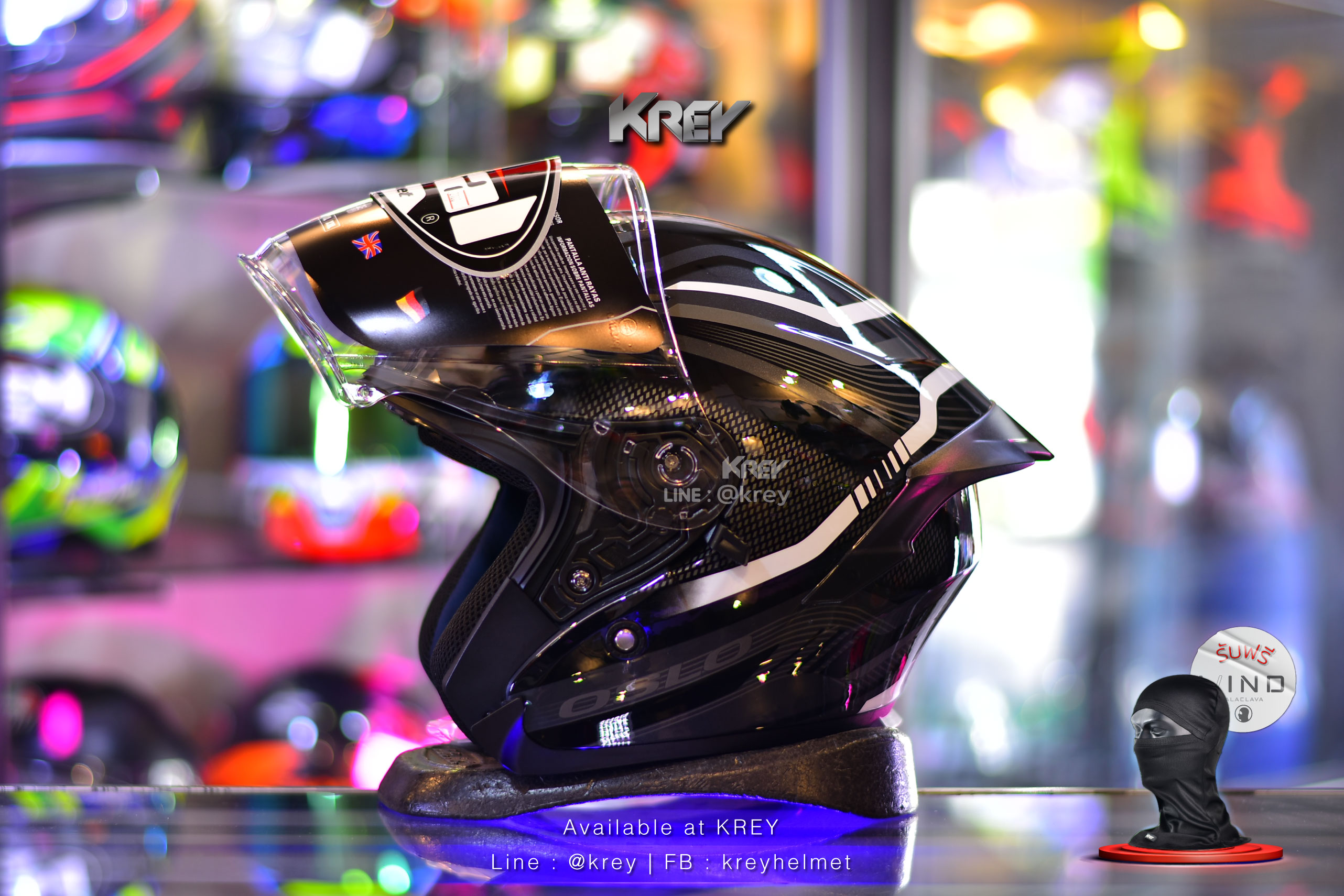 Real model OSLO Magma Black White