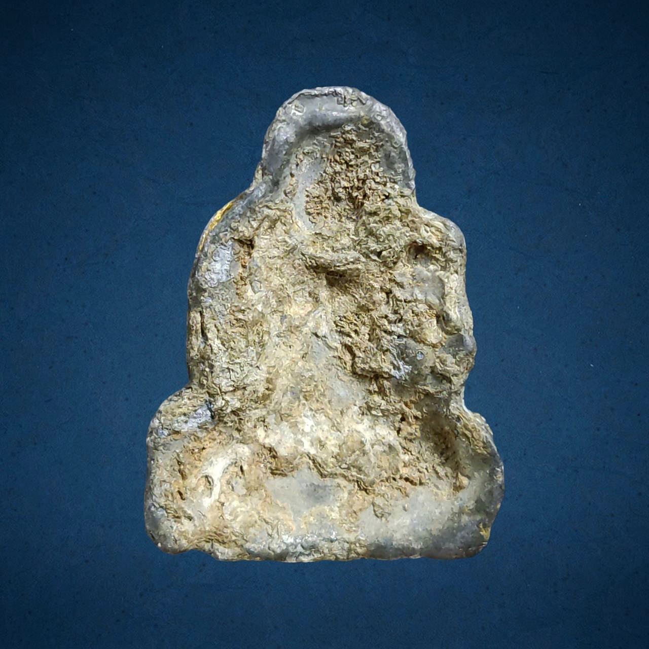 พระสังกัจจายน์ กรุวัดนนทรีย์ อยุธยา เนื้อชินเงิน