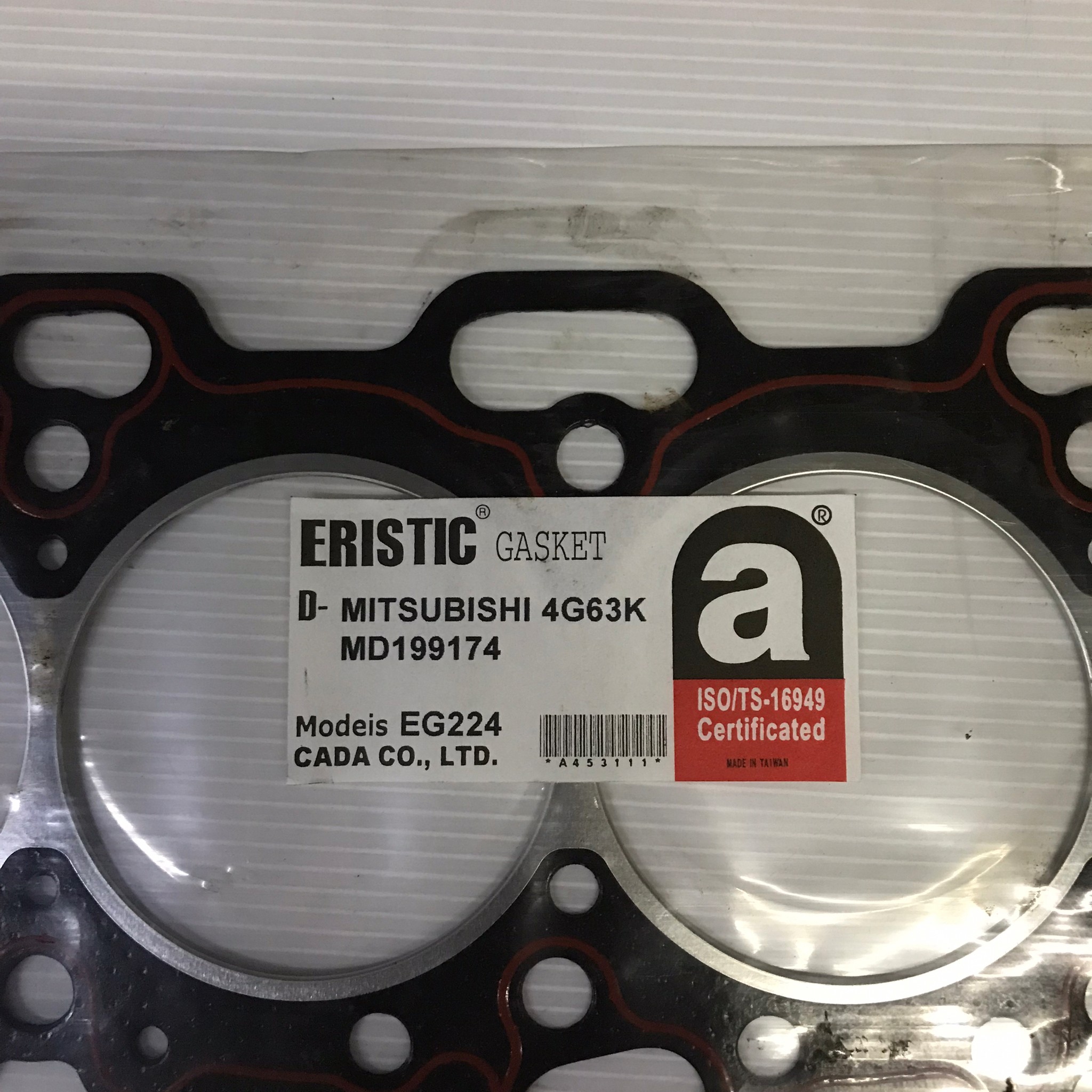 ประเก็นฝาสูบ MITSUBISHI 4G63K / 16 วาล์ว มิตซูบิชิ MD199174 / EG224 (แบบไฟเบอร์) ERISTIC