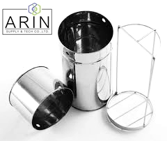 กระบอกสแตนเลสใส่จานเพาะเชื้อ (Petri Dish Box Stainless)
