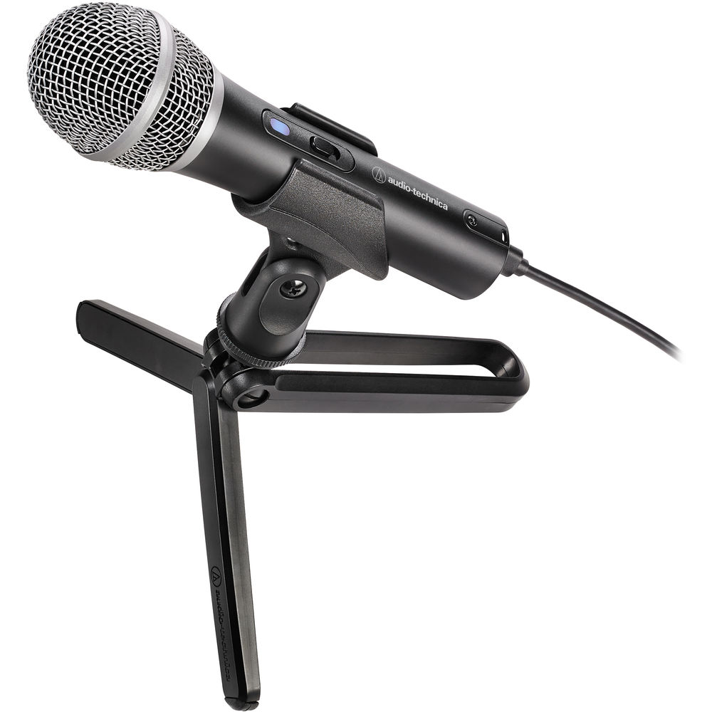 Audio Technica ATR2100X ไมโครโฟนไดนามิกแบบ USB ใช้ได้ทั้งสาย USB และ XLR ความละเอียด 24-Bit / 192 kHz, มีสวิทช์ ปิด-เปิด, รองรับ Mac /Windows, มีช่องต่อหูฟัง, ปุ่มปรับโวลุ่ม ฟรี!! ขาตั้ง Tripod Desk Stand , Mic Clip , สาย USB , สาย XLR
