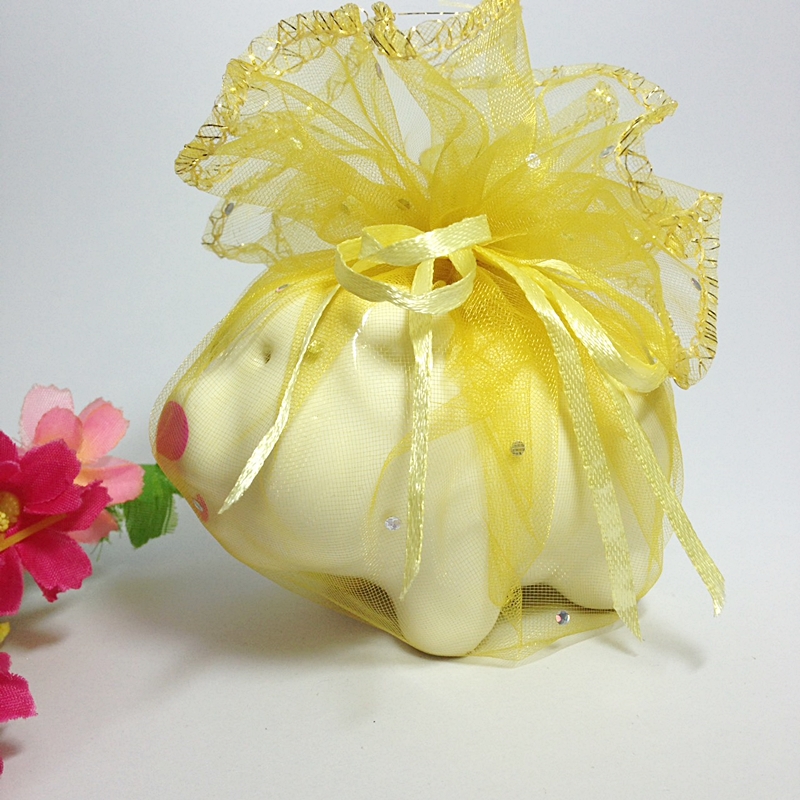 กระปุกหมูออมสินตัวยาว แพ็คถุงผ้า ผูกโบว์ พร้อมป้ายชื่อ