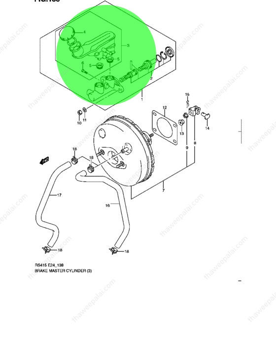 แท้ศูนย์ ชุดแม่ปั้มเบรค SWIFT 1.5 ปี 2009-2011 M15A / 5110063J10000 5110063J11000