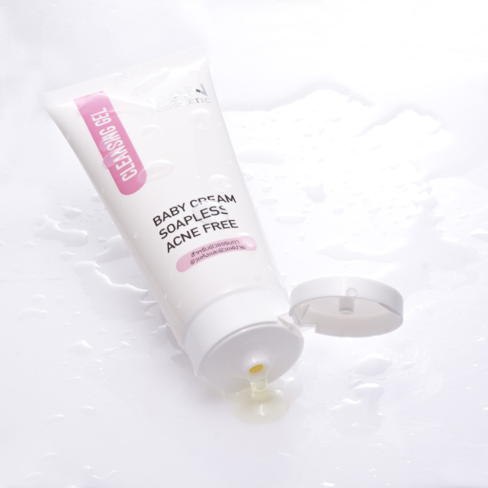 Pan Baby Cream Soapless Cleansing Gel 100g. เจลล้างหน้าสำหรับผิวธรรมดาและผิวแห้ง