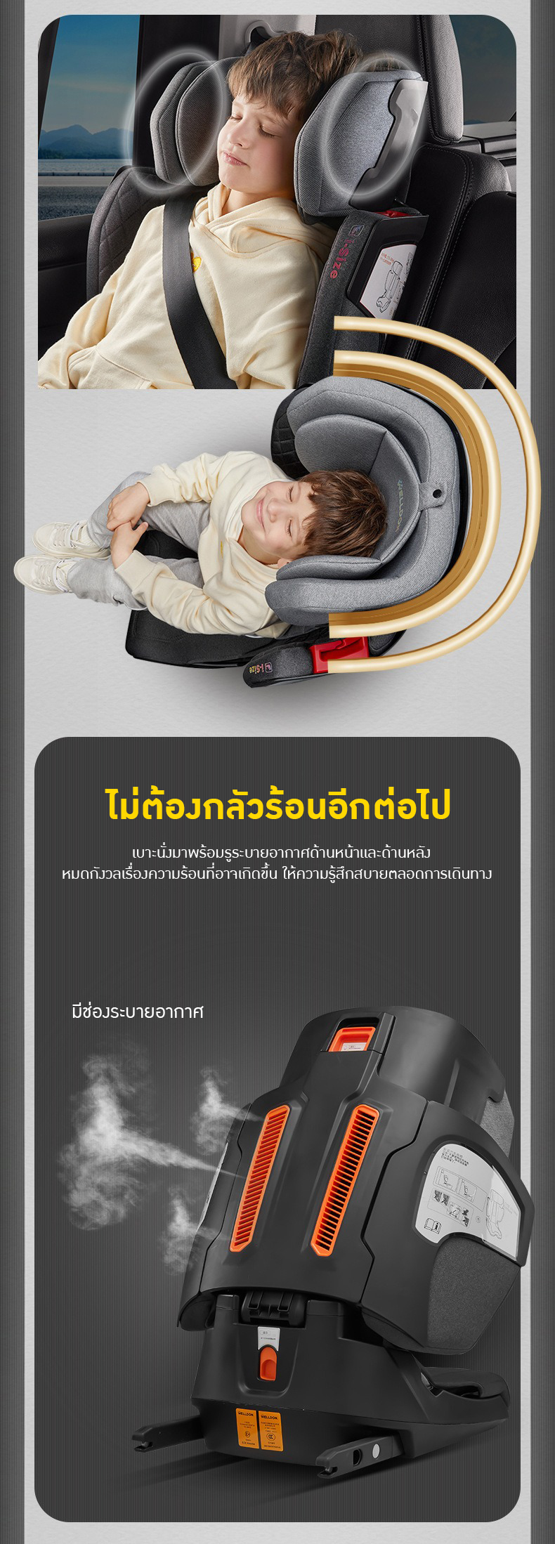 Welldon Booster รุ่น Cocoon Trip (สำหรับ 3 - 12 ปี)