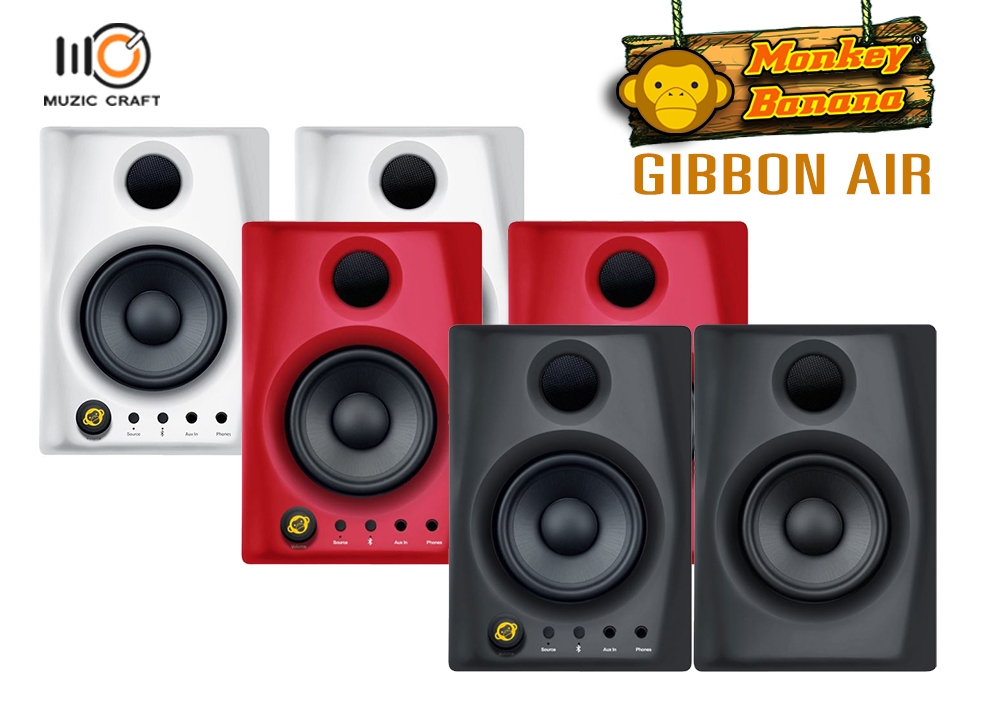 Monkey Banana Gibbon AIR (คู่/ Pair) *ของแท้รับประกัน 1ปี* Studio Monitor ลำโพงแอคทีฟมอนิเตอร์ 4 นิ้ว, รองรับ Bluetooth, 60Hz-22kHz