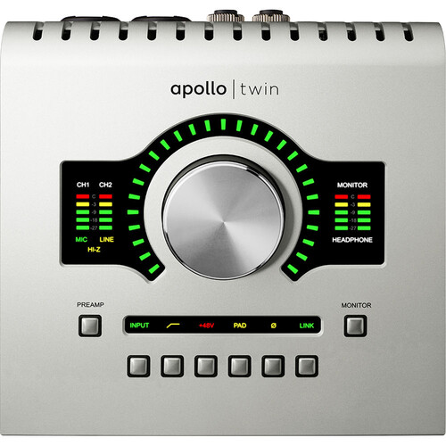 Universal Audio Apollo Twin USB Heritage Edition ออดิโออินเตอร์เฟส 10x6 USB 3.0, ซอฟต์แวร์ UAD Plug-ins รับประกัน 1 ปี