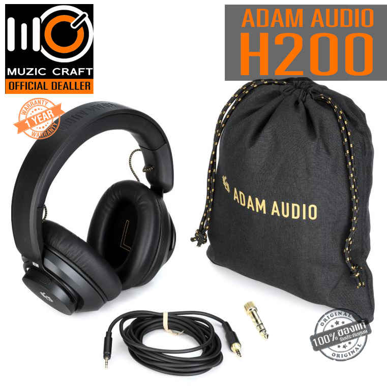 Adam Audio H200 *ของแท้รับประกัน 1ปี* หูฟังสตูดิโอมอนิเตอร์แบบครอบหู, Over-Ear Closed-Back Headphones