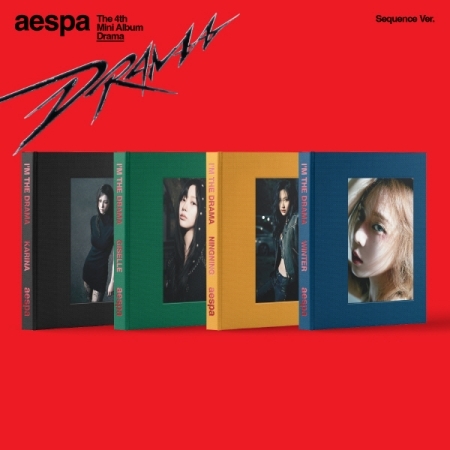 ( Pre-Order ) aespa 4th Mini Album Drama ( Sequence ver ) Set 4 ver * ไม่มี Poster พับภายในกล่อง * วางจำหน่าย 10 / 11 / 2023