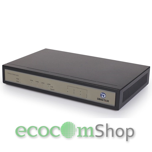 Dinstar DAG1000-4O อุปกรณ์แปลงสัญญาณโทรศัพท์ Analog เป็นระบบ IP แบบ 4 สายนอก (Co line)