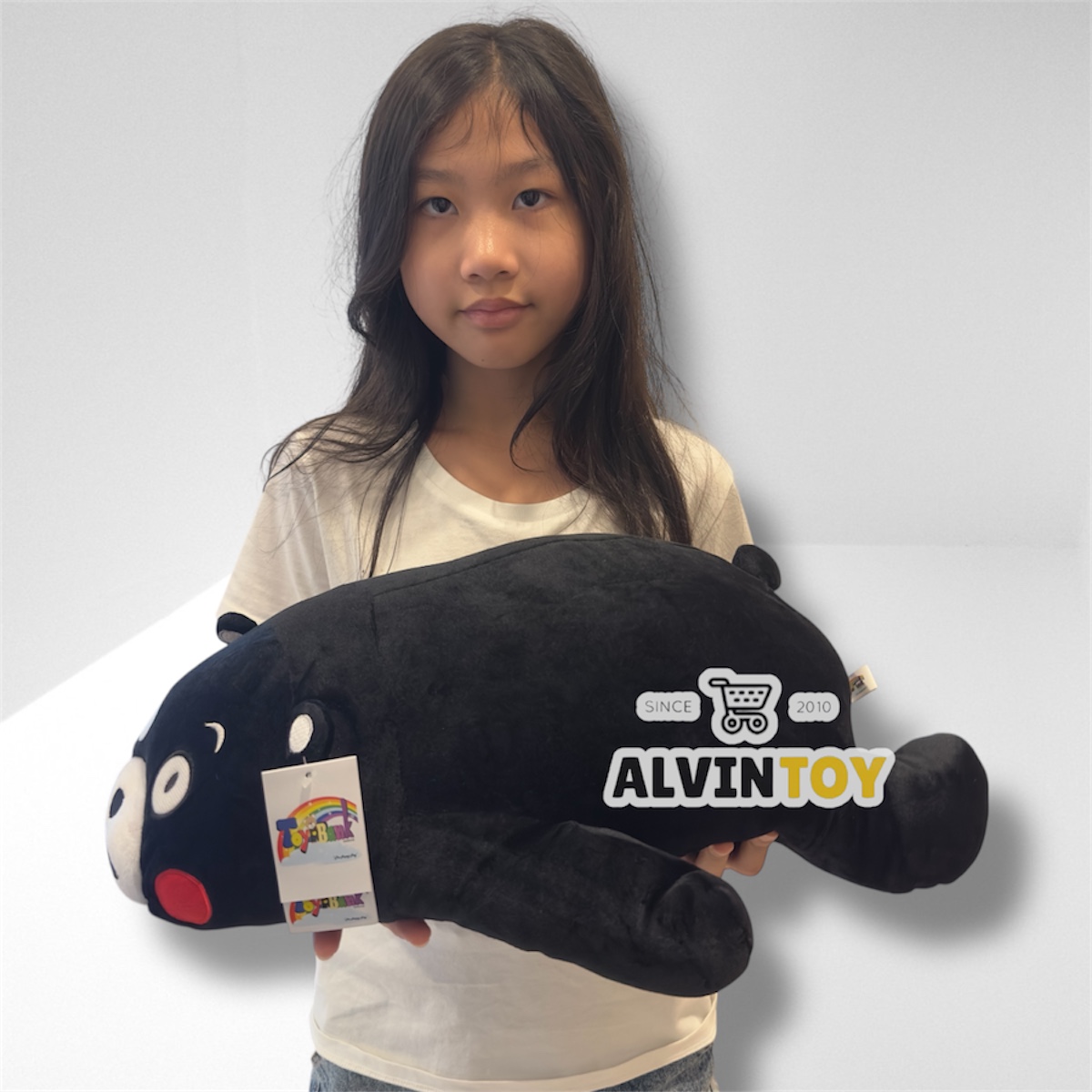 ตุ๊กตาหมอนผ้าห่ม Kumamon - คุมะมง ขนาดตัวตุ๊กตา 50 ซม. ขนาดผ้าห่ม 140x90 ซม.