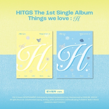 ( Pre-Order ) HITGS The 1st Single Album Things we love : H ( Ever ver ) Set 2 ver * ไม่มี Poster พับในกล่อง * วางจำหน่าย 29 / 4 / 2025