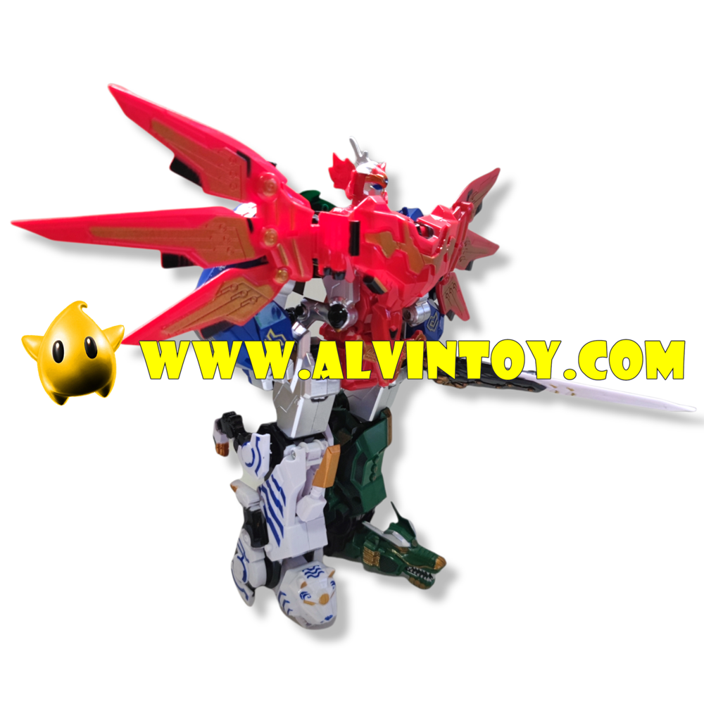 หุ่นยนต์ ประกอบร่าง Celestial Warriors หุ่นยนต์แปลงร่าง แยกเป็นสัตว์ได้ 5 ตัว