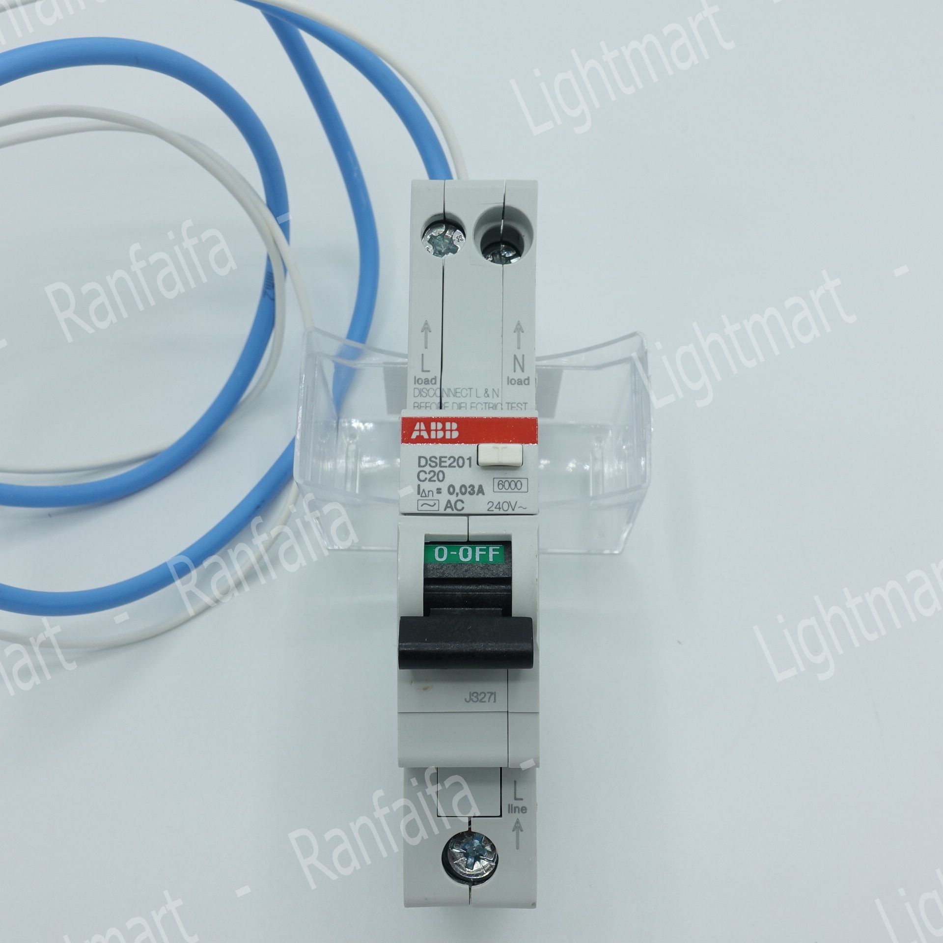 ลูกเบรกเกอร์ย่อย 1P กันไฟดูด (RCBO) 16-32A 30mA "ABB"