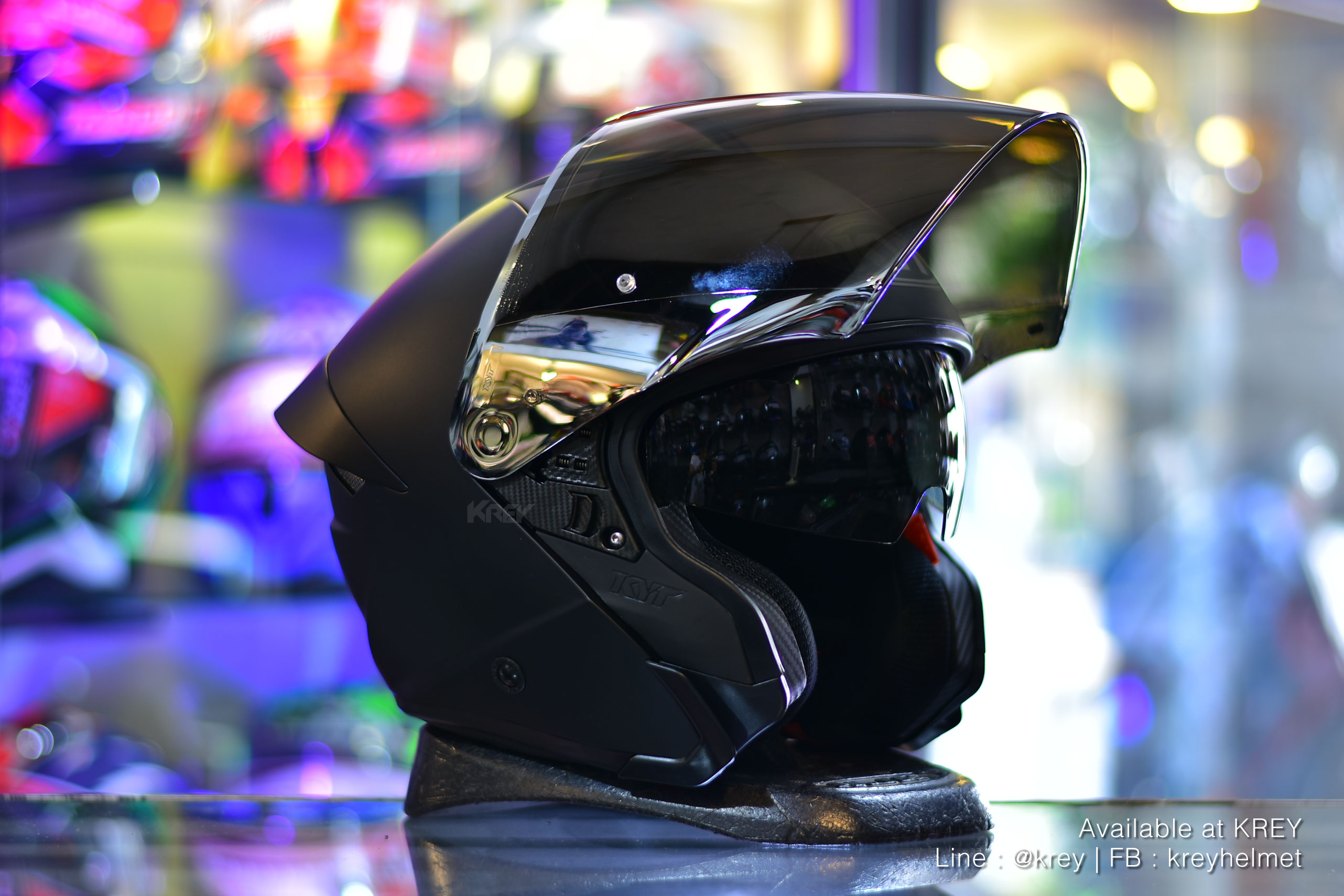 KYT model TTR-JET Plain Matt Black